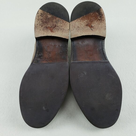 Frye James Wingtip Oxford Shoe Mens 10 D Brown Leather Lace Up Dress Brogue - Picture 11 of 14